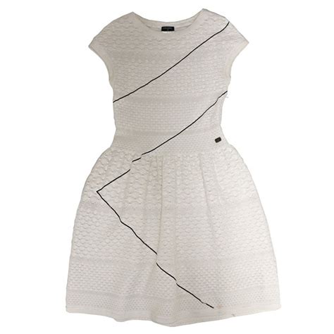 robe blanche chanel|chanel knee length ladies dresses.